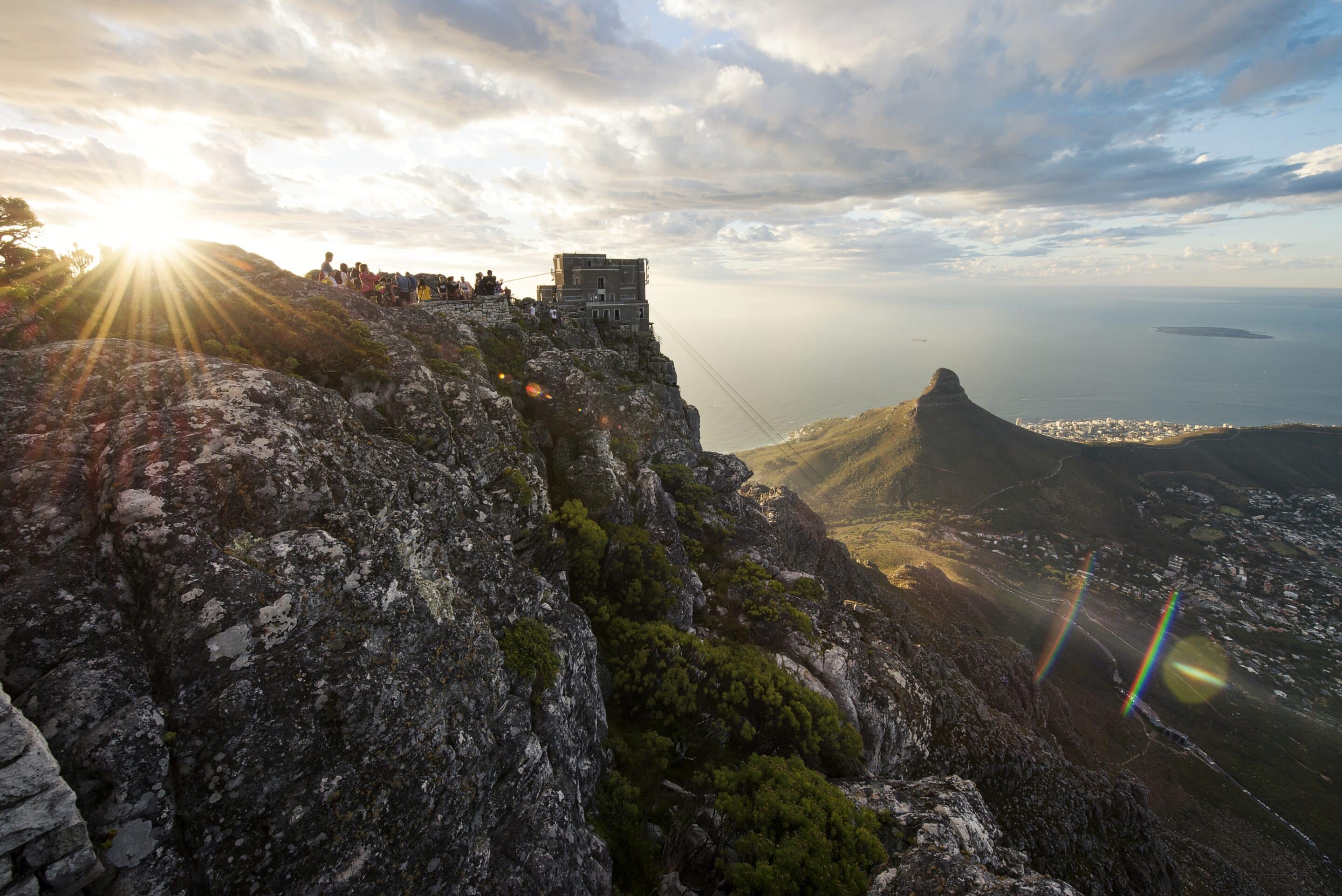 Beautiful view of the top of Table Mountain