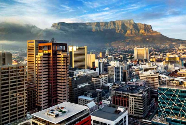 City of Cape Town with Table mountain in the background
