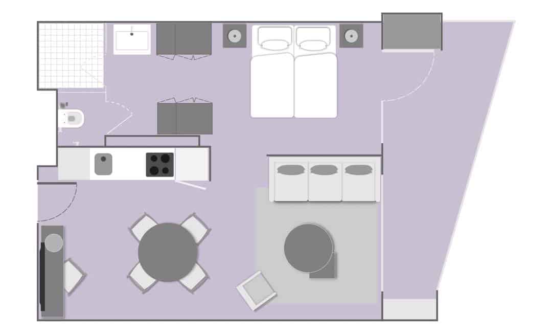 TRILOGY ROOM FLOOR PLANS TRILOGY 1 BEDROOM APARTMENT 03 - The Capital Hotels & Apartments 37