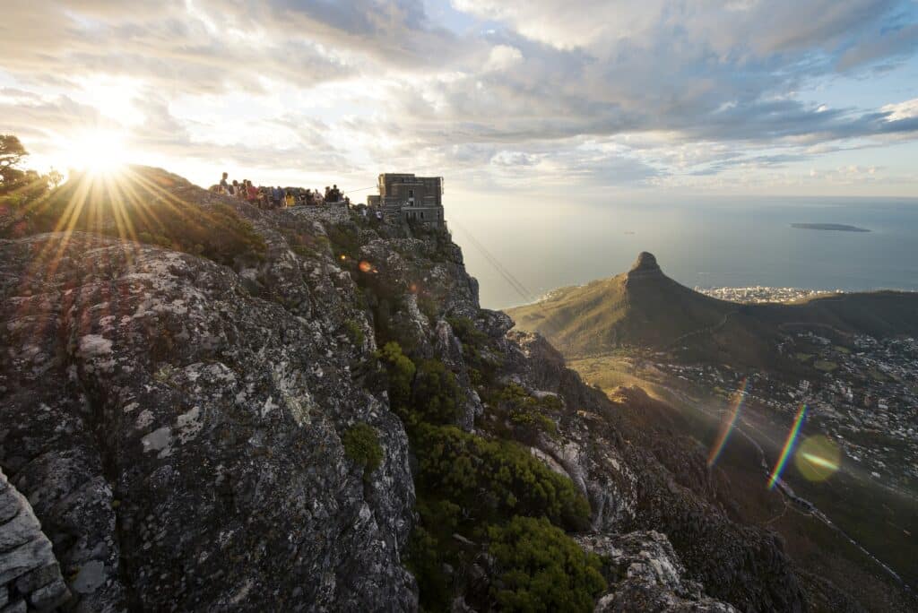 Beautiful view of the top of Table Mountain 