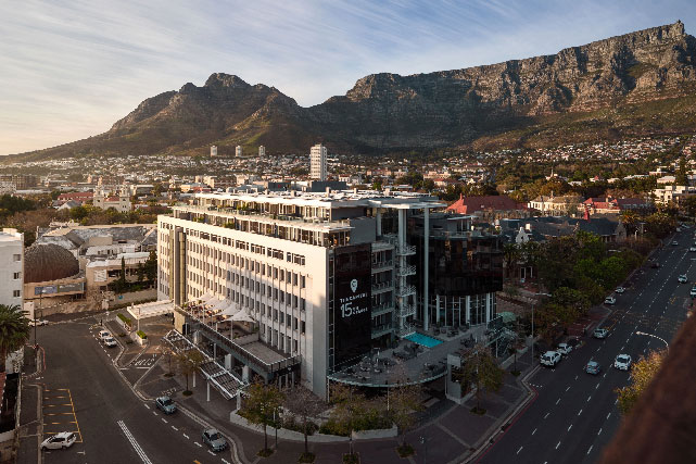 Luxury hotel building in Cape Town