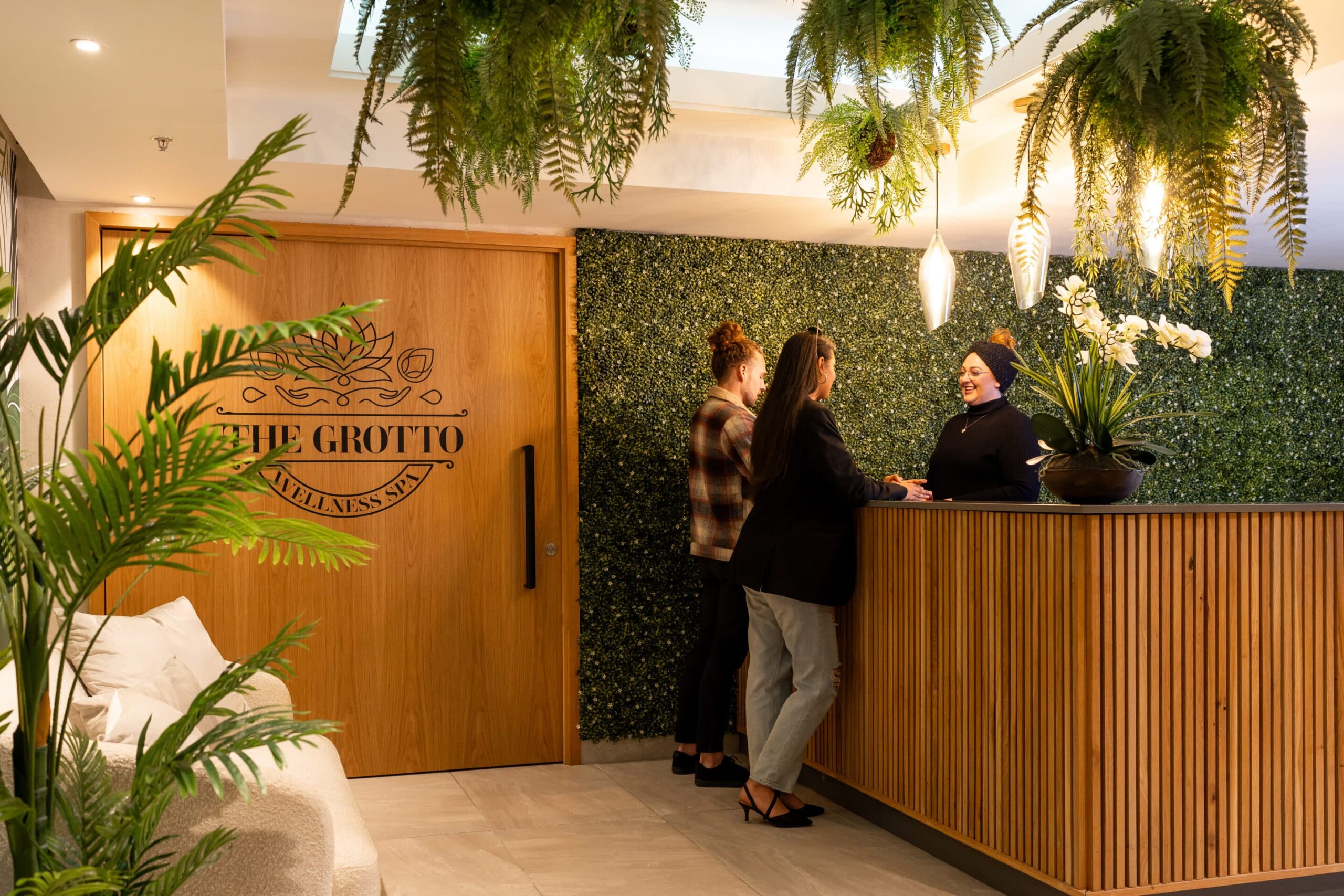 Reception at The Grotto Spa